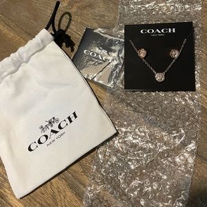 Coach necklace/earrings Free shipping